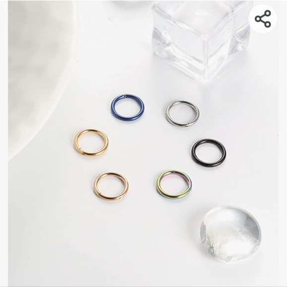 Stainless Steel Hoop Rings - Picture 5 of 8